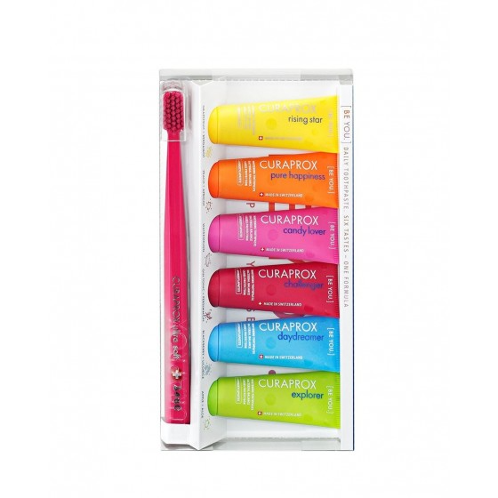 Curaprox Be You Pastas Dent�fricas 6 x 10 ml + Cs 5460 Ultra Soft Escova de dentes
