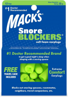 Macks Tampao Ouvido Snore Blockers x 5 