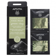 Apivita Express Beauty Máscara Limpeza Profunda com Argila Verde 2x8 mL