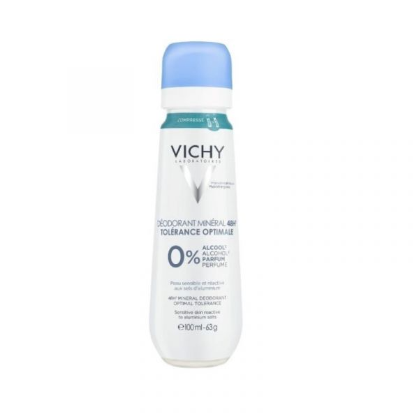 Vichy Desodorizante Spray Mineral 48h Tolerância Óptima 100ml