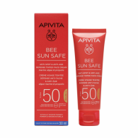 Apivita Bee Sun Safe Creme Defesa Anti-Manchas e Anti-Envelhecimento c/ Cor FPS50 50ml