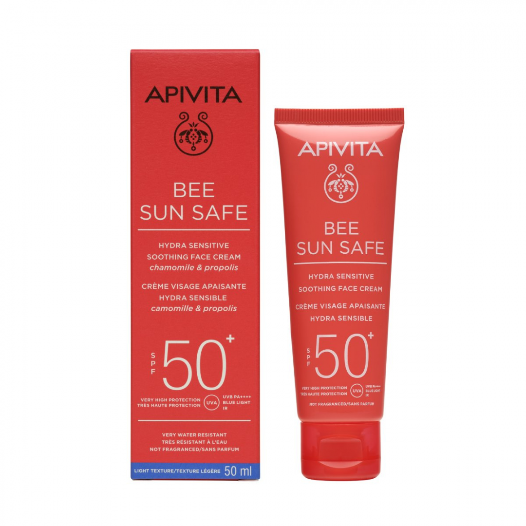 Apivita Bee Sun Safe Creme Apaziguante Hidra Sensível FPS50+ 50ml