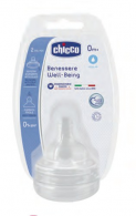 Chicco Tetina Silicone Well-Being Fluxo Regulvel 2M+ x2